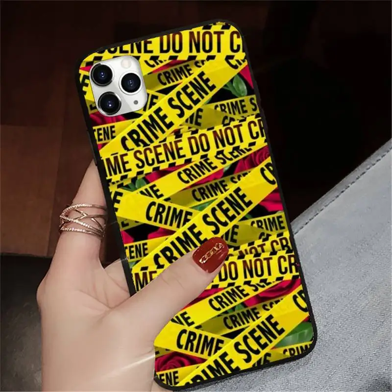 

Yellow Warning pattern Phone Case for iPhone 11 12 pro XS MAX 8 7 6 6S Plus X 5S SE 2020 XR