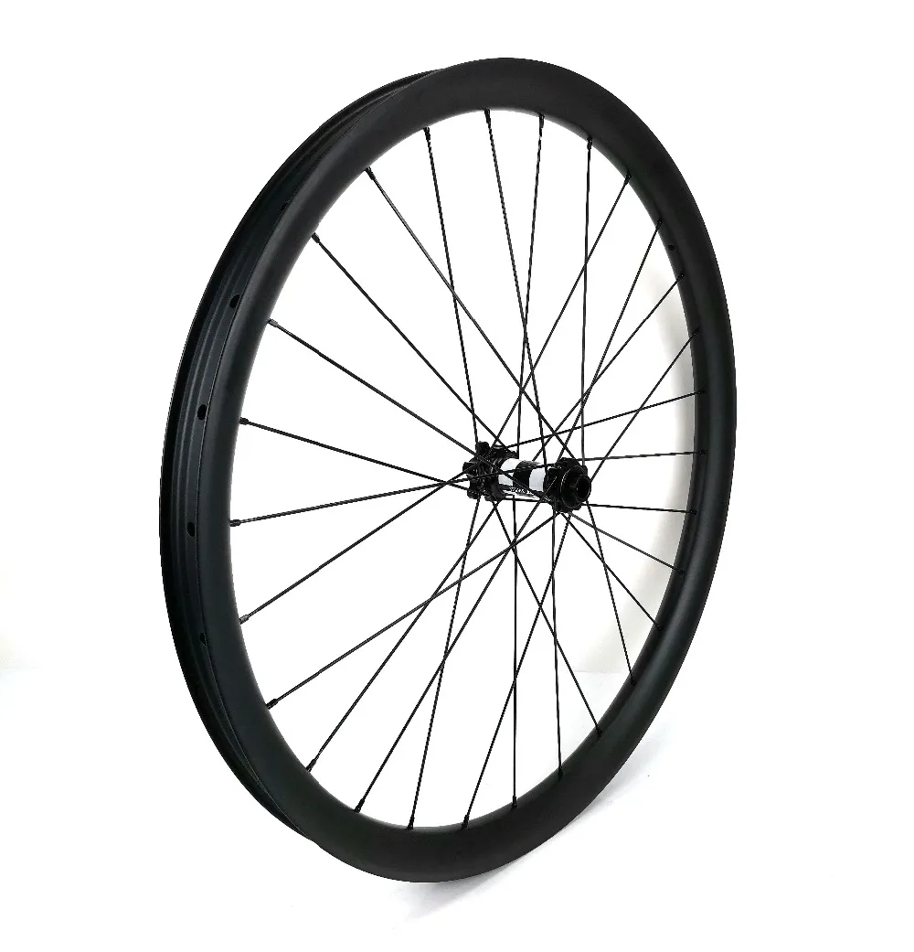 Verkaufen Freies Verschiffen 27,5 Er Tubeless Mountainbike Carbon Räder 40mm Breite 30mm Tiefe MTB DH Carbon Laufradsatz Mit UD Matte Finish