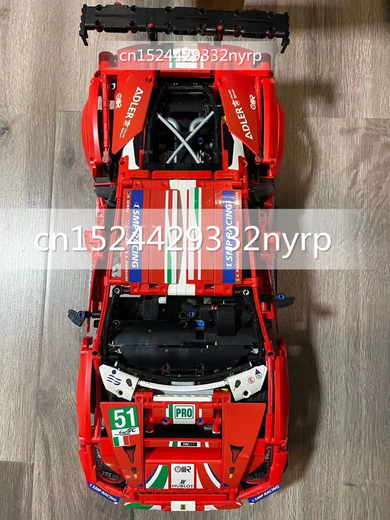 Конструктор Супер гоночный автомобиль из серии Technic модель Ferraris 2021 GTE AF racing 51