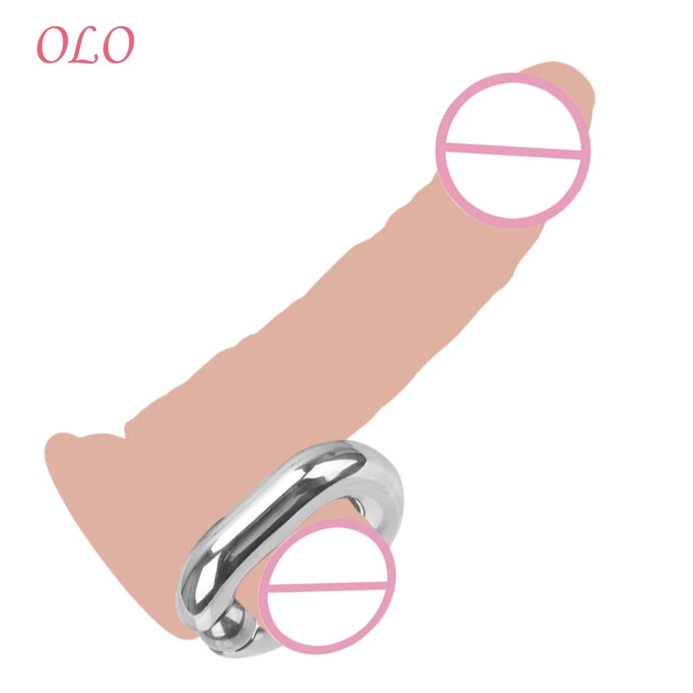 Кольцо на пенис OLO из нержавеющей стали металлическое растягивающее кольцо для