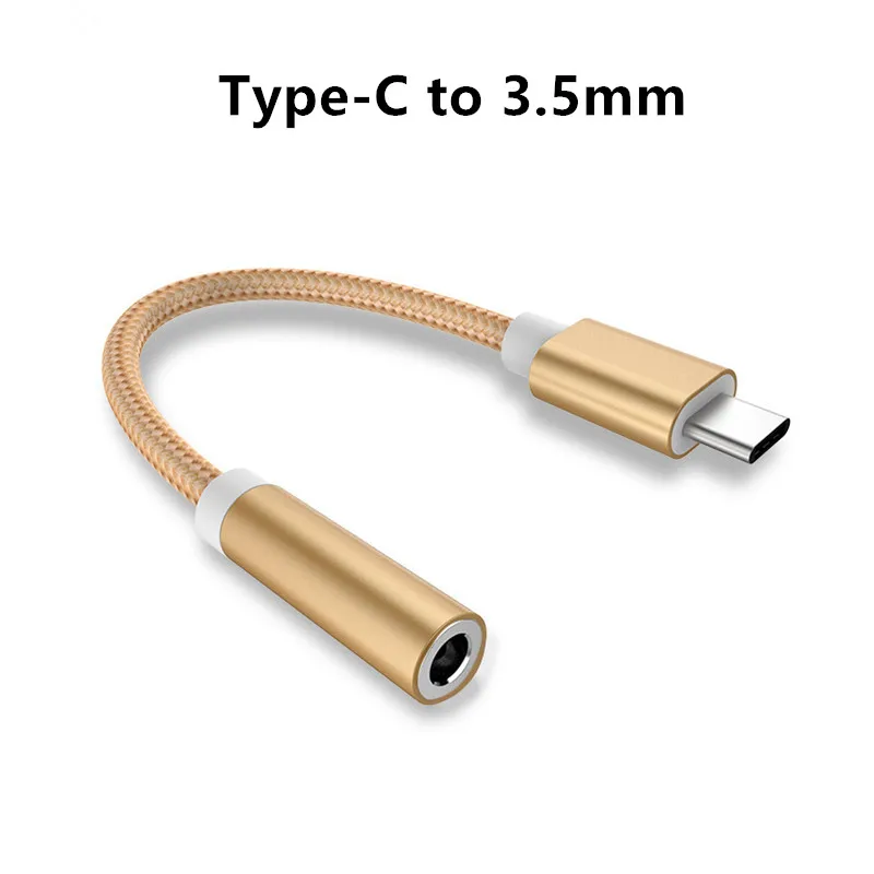 Адаптер для наушников с разъемом USB Type-C на 3 5 мм и аудиокабелем AUX смартфонов Samsung LG