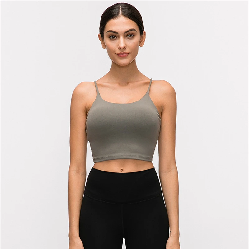 Жилет для йоги тренировок тренажерного зала ходьбы нижнее белье укороченный топ