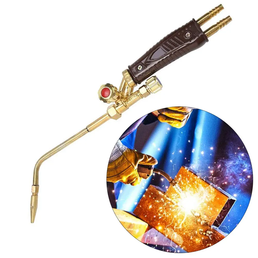 

Gas Brazing Torch H01-6 Oxygen Propane Acetylene Liquified Gas for Steel Copper Aluminum Silver Braze Soldering Welding Torch