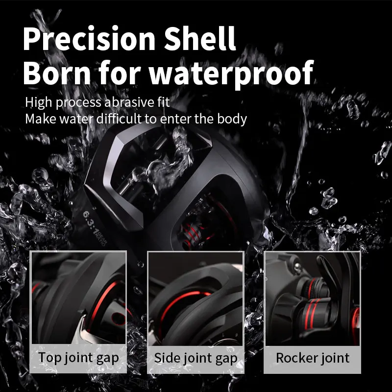 Рыболовная катушка LINNHUE 6 3: 1 обновленная макс. нагрузка 8 кг для левой и правой