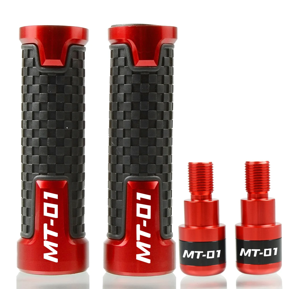 

7/8"22mm Motorcycle Accessories Handlebar Hand Grips Handle Bar Cap Ends Plug FOR YAMAHA MT 01 MT01 MT-01 2004-2009 2008 2007 06