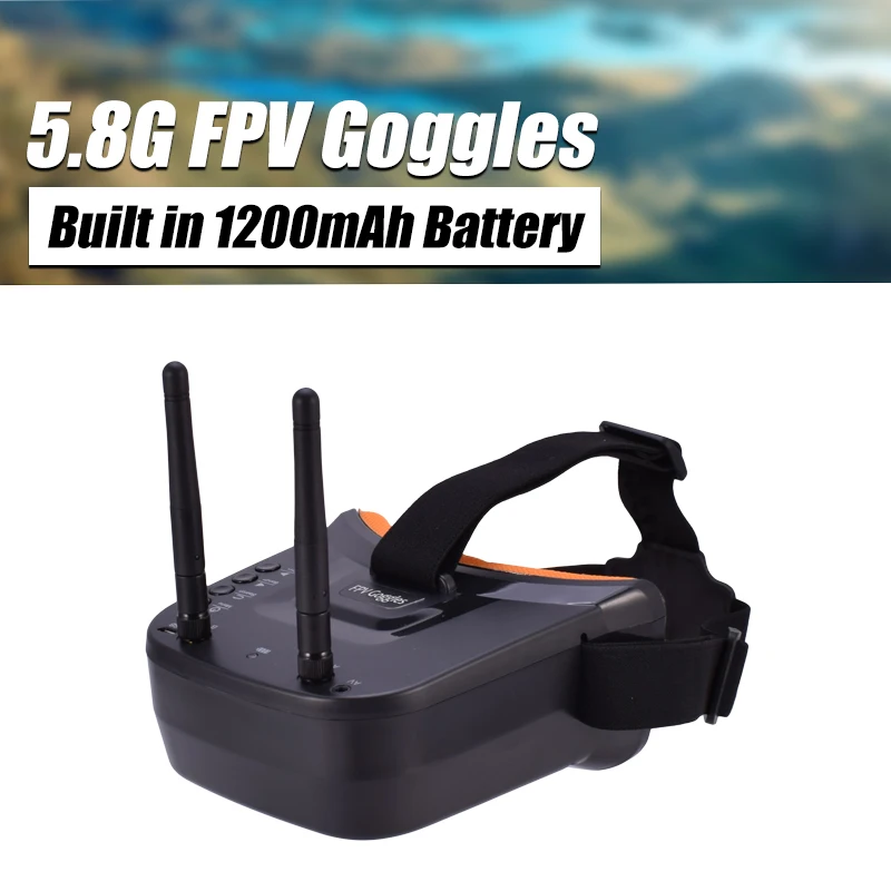 Очки для квадрокоптера с 2 мя антеннами 5 8 ГГц 1200 мАч|Детали и аксессуары| |