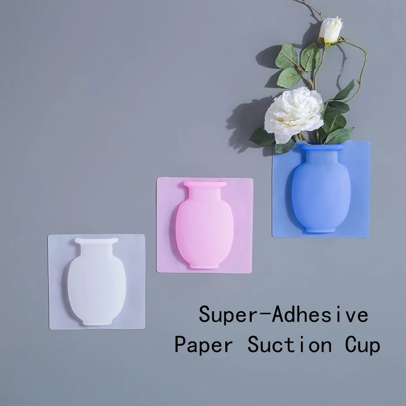 Мини ваза Волшебная бутылка с водой новая присоска настенная подвесная мягкая