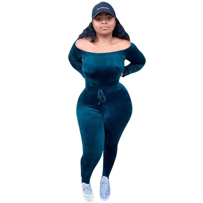 Женские Сексуальные облегающие комбинезоны с вырезом лодочкой из золотого