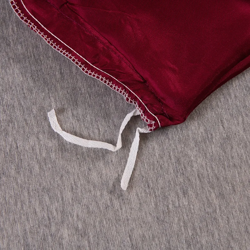 LISM 2020 Новый полиэстер ледяной шелк Комплект из трех предметов простой сплошной