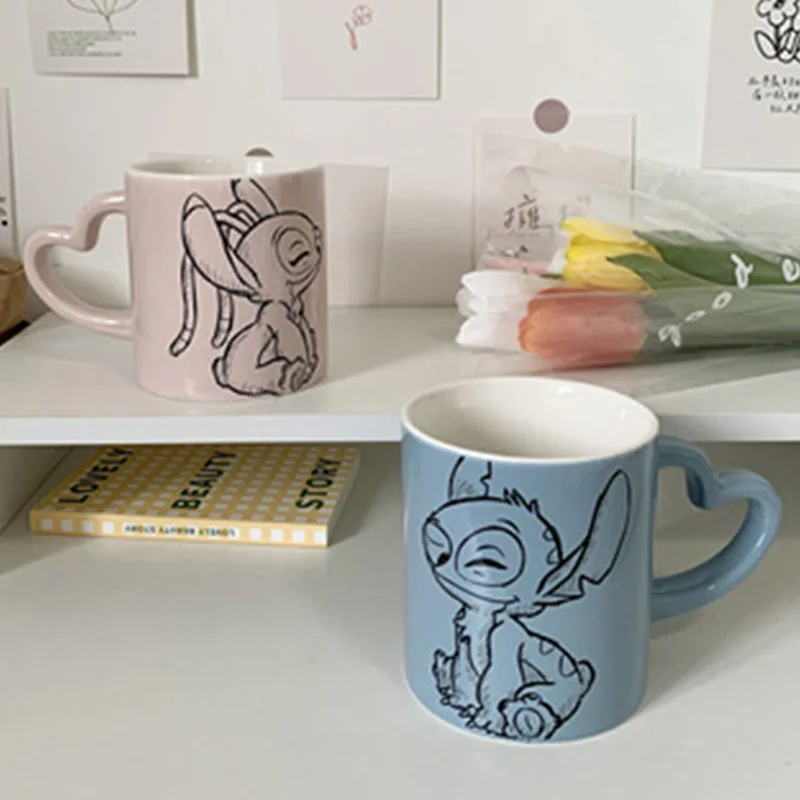 Новинка 350 мл специальная чашка в форме сердца мультяшная пара чашек с милым
