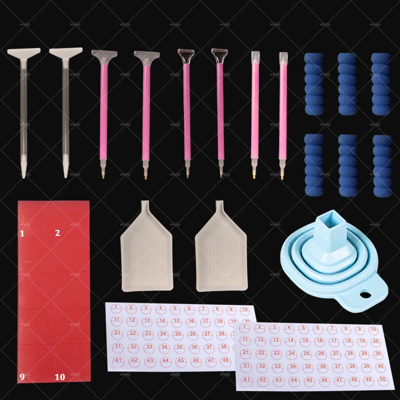 

Новинка, аксессуары для алмазной живописи 5D "сделай сам", наборы для вышивки крестиком, вышивальная пластина, клей, строительная воронка