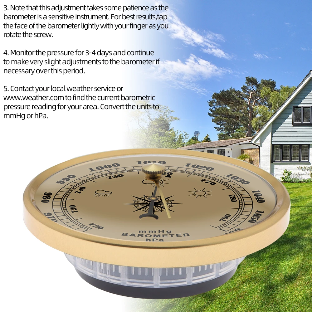 Настенный бытовой барометр датчик давления воздуха Погодный инструмент