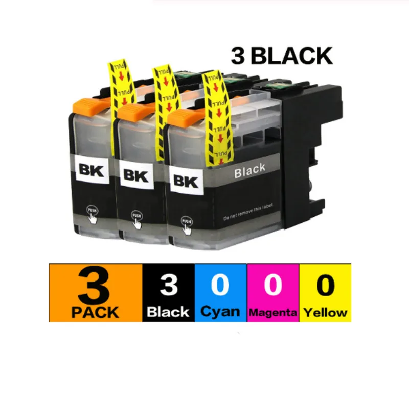 3BK LC123 чернильный картридж совместимый для Brother J6920DW J870DW J245 J650DW DCP J4110DW J152W J552DW J752DW