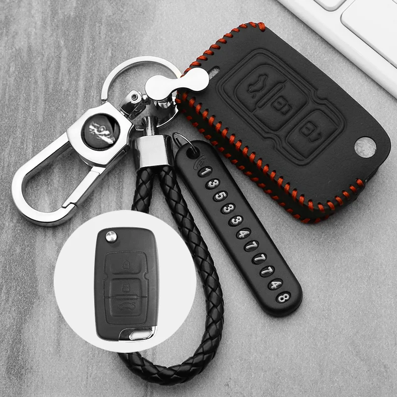 Leather car key case For Geely Atlas SUV Boyue borui Coolray Emgrand NL3 EX7 X7 EC7 GX7 EC715 RV EC718 GT GE SC6 GC9 cover | Автомобили и
