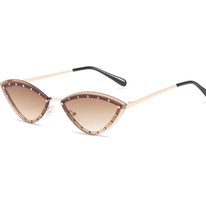 

Винтаж оплаве в форме кошачьих глаз Для женщин сексуальная ретро солнцезащитные очки «кошачий глаз» Брендовая дизайнерская обувь, цветные ...