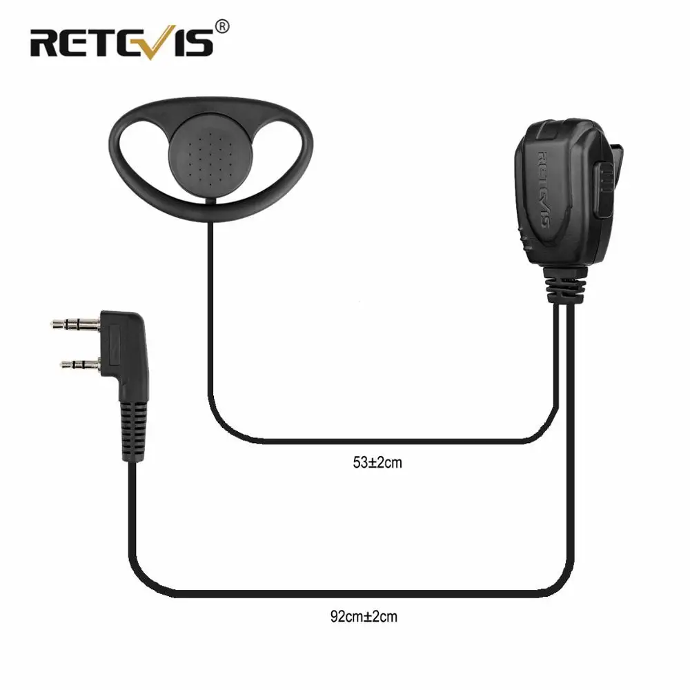 

D-type Earhook Earpiece Headset Walkie Talkie Headphone For Kenwood Baofeng UV-5R UV5R UV-82 888S RETEVIS H777/RT22/RT81/RT-5R