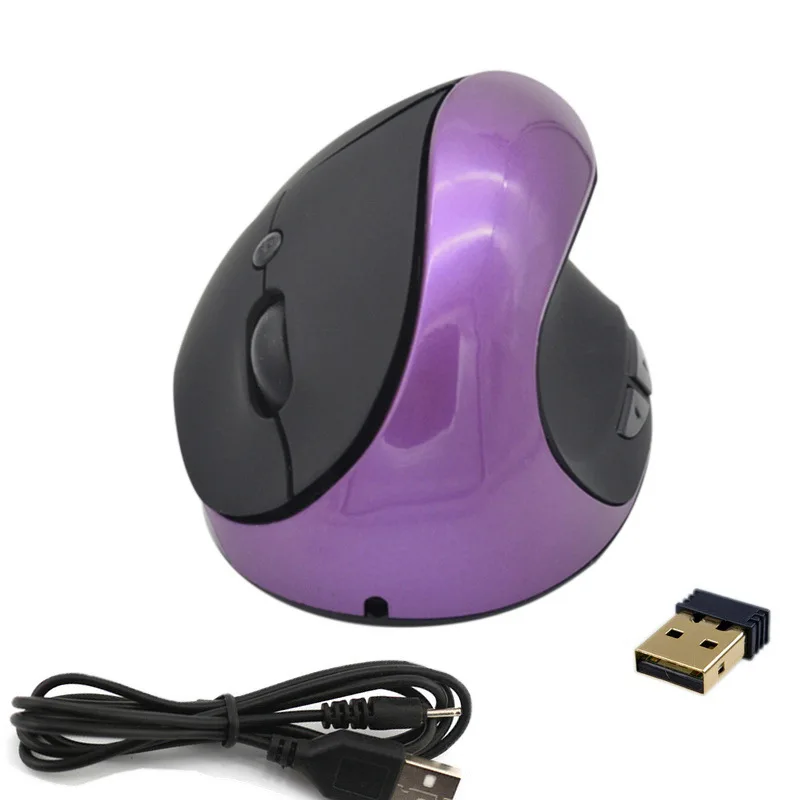 

KEFAN Wireless Mouse Vertical Gaming Mouse USB Computer Mice Ergonomic Desktop Upright Mouse 1600DPI for PC Laptop Office Home
