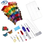 136 шт. Алмазная вышивка ручка перфорирующая игла комплект швейная мотка, нить для вышивки, шить ручка Набор сделай сам для Швейные аксессуары для инструментов