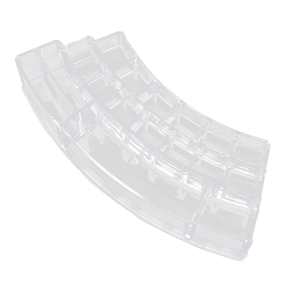 

17 Dividers Acrylic Cosmetics Storage Organizer Tattoo Grips Pigments Pens Supply Cord Holder Stand Tray