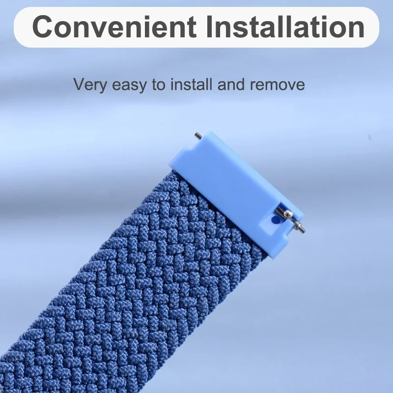 20mm 22mm Braided Solo Loop Band For Samsung Galaxy Watch 3 46mm 42mm Active 2 Gear S3 S2 Bracelet Huawei Watch GT gt2e gts gtr