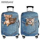 Защитный чехол для чемодана в виде животных, эластичный чехол для чемодана размером 18 ''-32'', чехлы для багажа на колесиках, аксессуары для путешествий