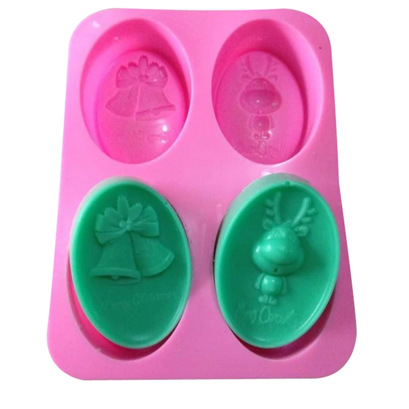 2019 Новые силиконовые формы для мыла ручной работы 3d Рождественский декоративный