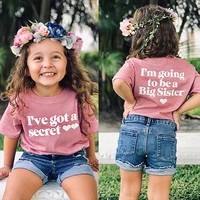 im going to be a big sister printed cotton girls summer clothes big sister t shirt tops for kids girls funny tee shirt clothes