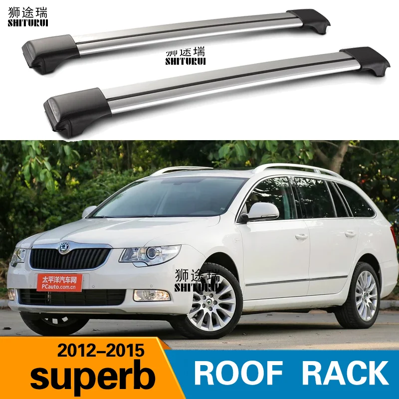 Брусья на крышу для SKODA SUPERB II Estate (3T5) Wagon 2009 2015 SUV боковые брусья из алюминиевого
