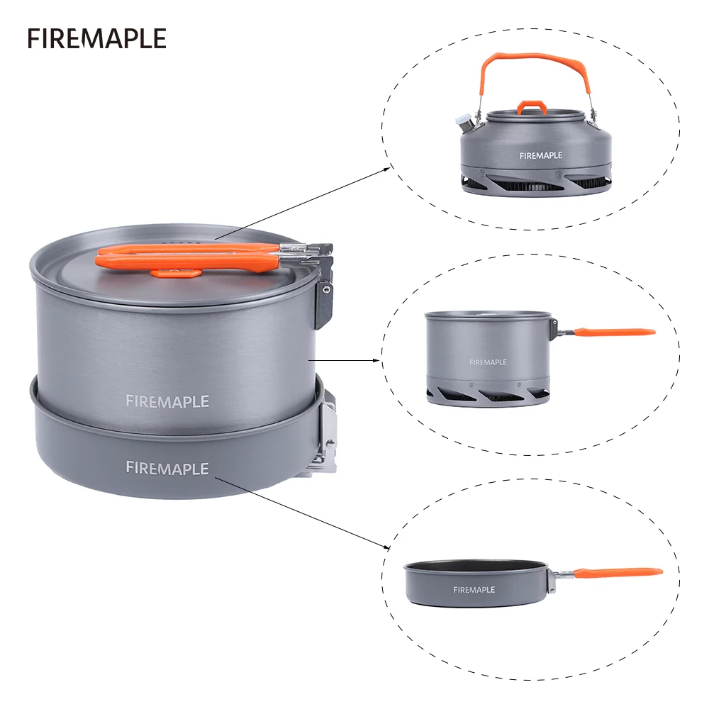 Fire Maple набор кухонной посуды для кемпинга походный теплообменник Алюминиевый
