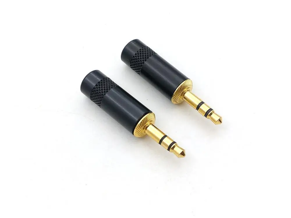 20 шт. высококачественный медный аудиокабель 3 5 мм с позолоченным штекером для