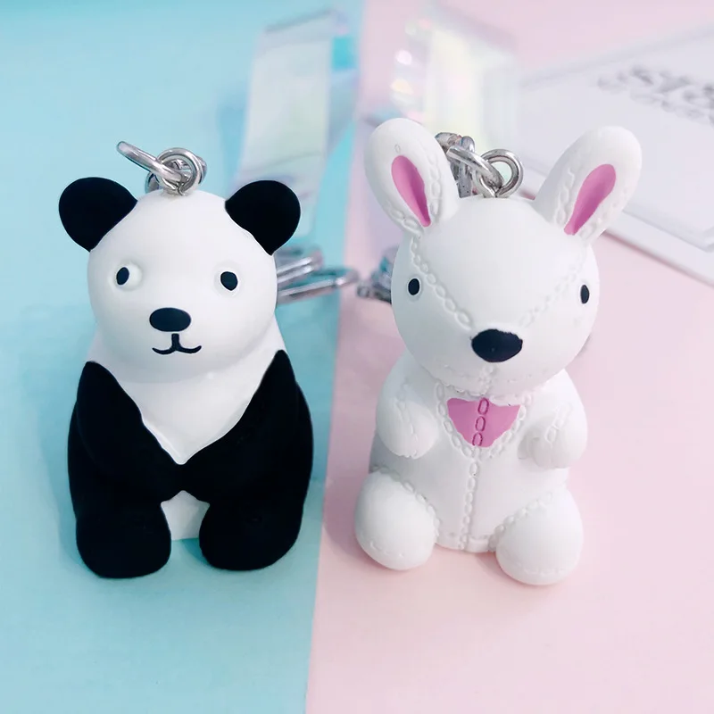 2019 South Korea cute bear dinosaur doll keychain car pendant student bag key chain ornaments creative gifts | Украшения и