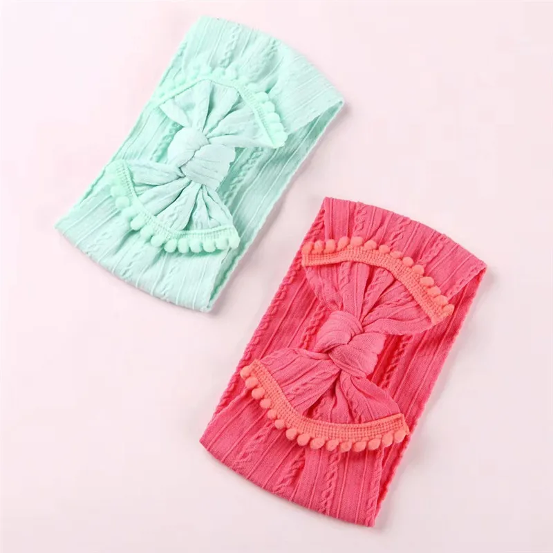 Повязка на голову с бантом для новорожденных эластичная повязка младенцев