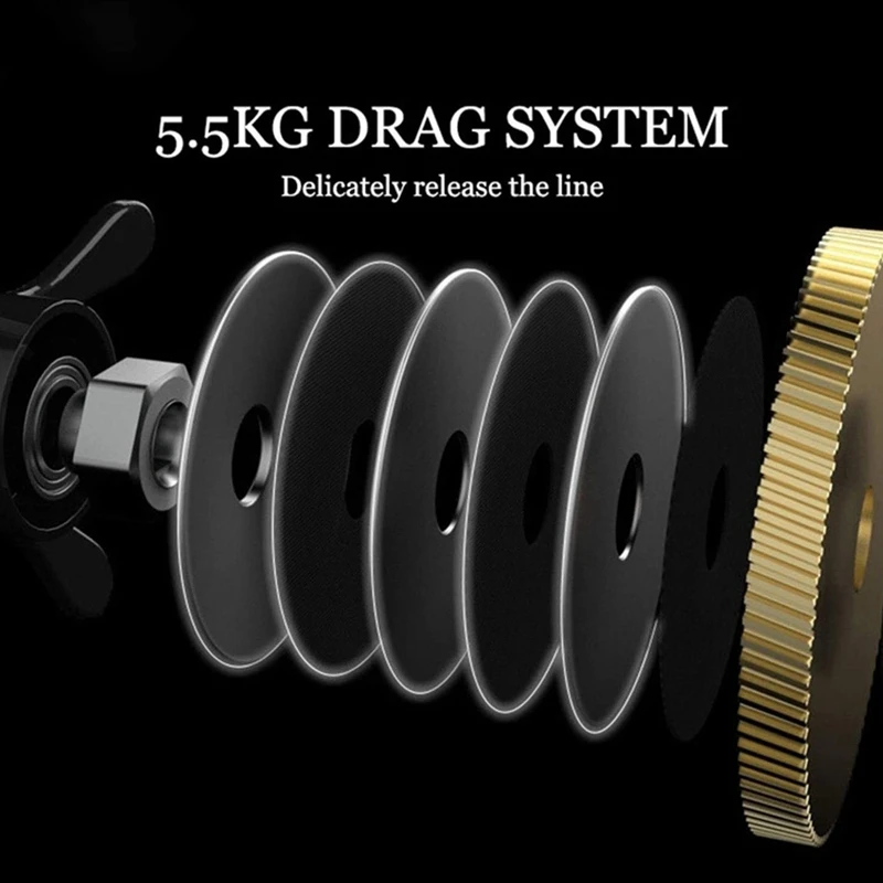 

Fishing Reel BF2000 Baitcasting Reel Max Drag Casting Fishing Pesca