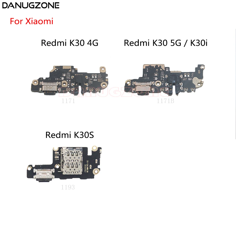 

USB Charging Dock Port Socket Jack Plug Connector Charge Board Flex Cable For Xiaomi Redmi K30 K30i K30S 4G 5G