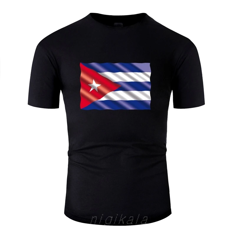 

Create Cuba Tshirt For Men Round Collar Short Sleeve Hipster Men's T Shirts Top Tee
