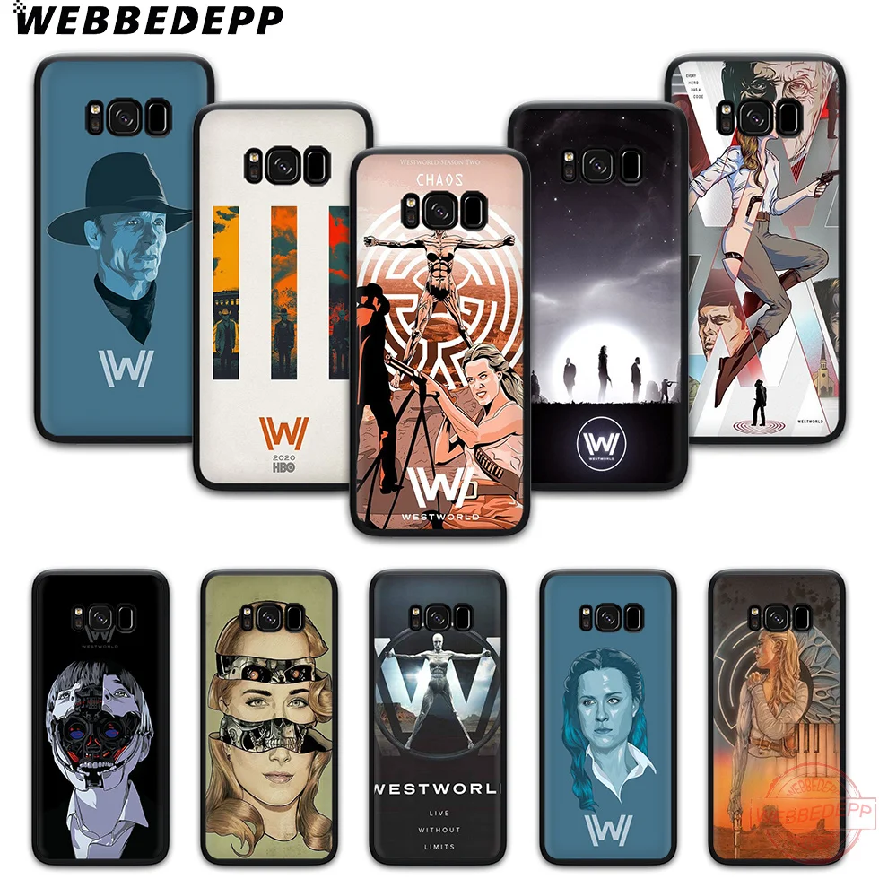 WEBBEDEPP Westworld мягкий чехол для телефона с изображением цветов Samsung S6 S7 край S8 S9 S10