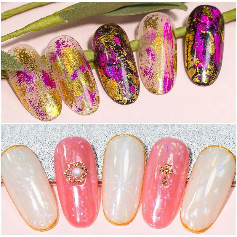 Голографические наклейки для ногтей Saviland сделай сам лак Metaal Kleur Starry переводные