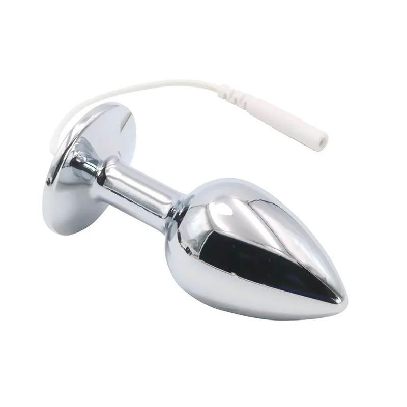 Electric Shock Penis Chastity Lock Cock Ring Electro Stimulation Metal Anal Plug Massager Sex Toys for Men | Красота и здоровье