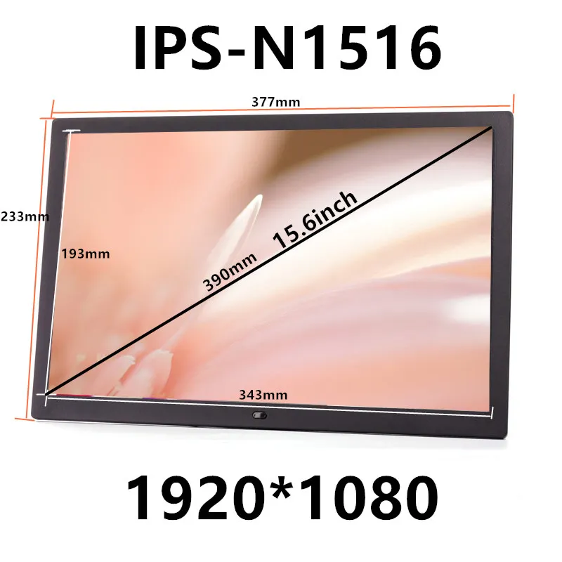 Полнофункциональная цифровая фоторамка 15 6 дюймов IPS с подсветкой HD 1920*1080