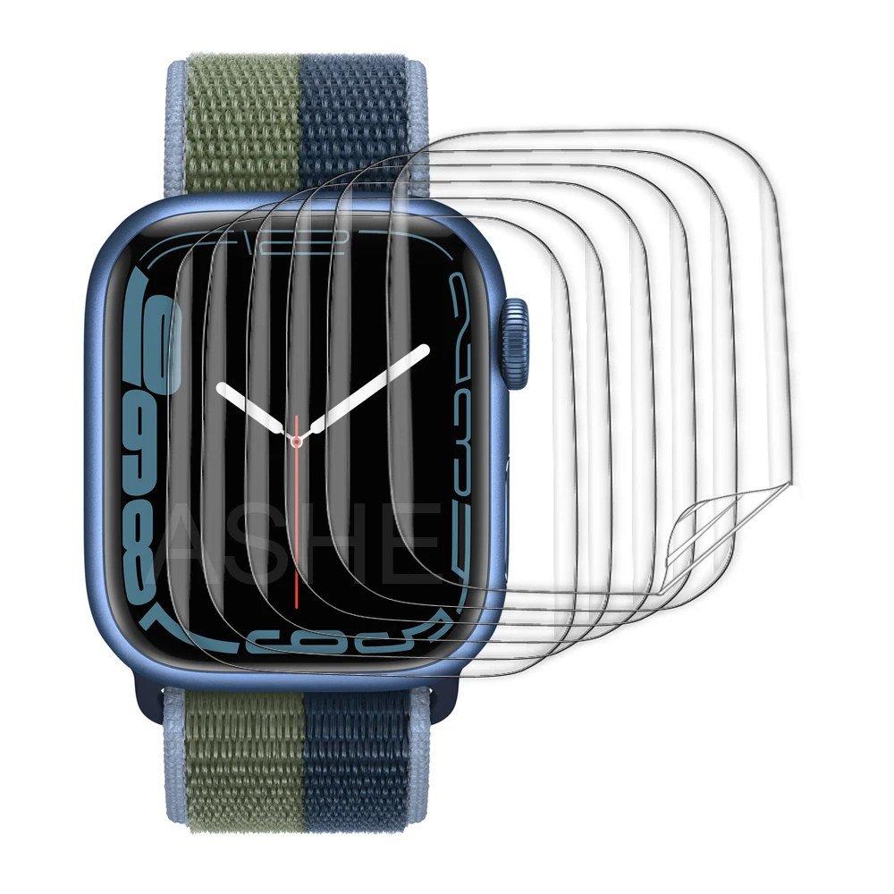 

Screen Protector for Apple Watch Flexible TPU Film 41mm 45mm 40mm 44mm 38mm 42mm for iWatch SE 7 6 3 Not Tempered Glass