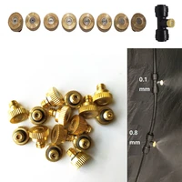 0 1 0 8 mm outdoor misting cooling system brass fog machine nozzles with anti drip self sealing structure 20 pcs lot