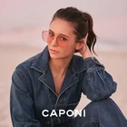 Женские Квадратные Классические солнцезащитные очки CAPONI, модные многоцветные Солнцезащитные очки от известного бренда CP2108