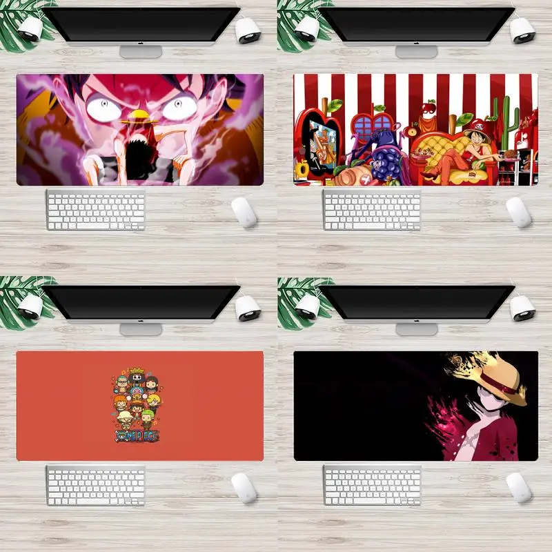 

Luffy уникальный настольный коврик для игровой мыши анимация XL Большой геймерский коврик для клавиатуры ПК настольный коврик для мыши