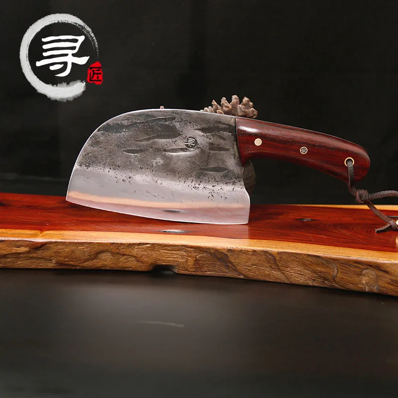 

YEELONG Handmade Forged Steel Cleaver Chopper Kitchen Home Professional Knife 8 Inches