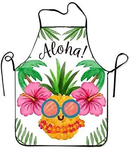 Акварельный фон Aloha Pinapple фартук для выпечки ремесла садоводства приготовления