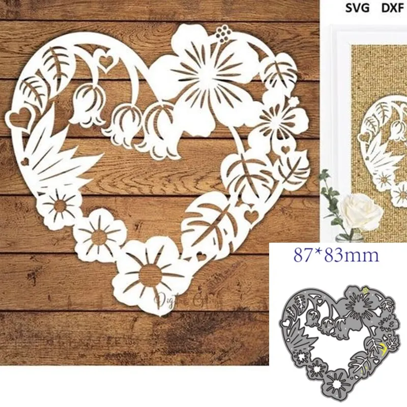 

Металлические режущие штампы вырезать формы цветок Украшение Записки бумаги ремесло Нож Форма лезвие Дырокол трафареты