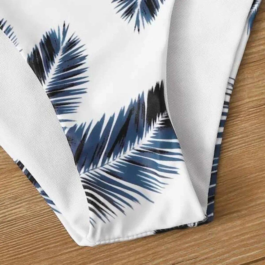 Соблазнительный комплект бикини из 2 предметов в стиле бохо с пальмовым принтом и