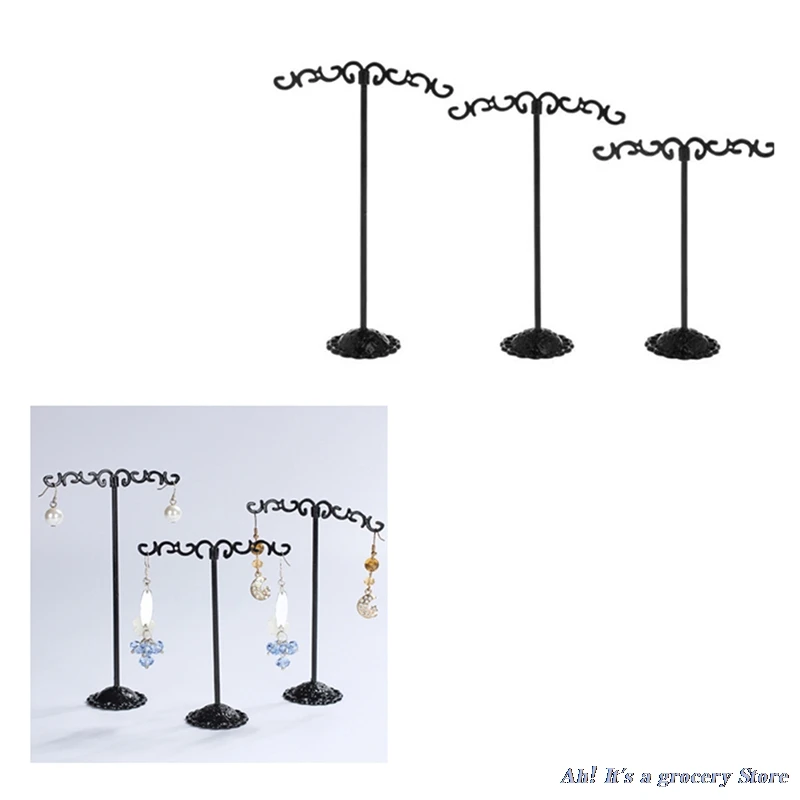 

1 Set Jewelry Shelf Display Rack Stand Holder Earrings Organizer Storage Gifts