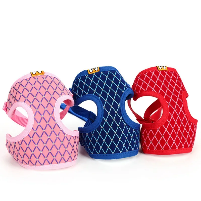 

Dog Harness Puppy Dogs Vest Harness Leads Nylon Mesh Kitten Pet Walking Lead Leash For Puppy Dogs Chihuahua Pug Accessories