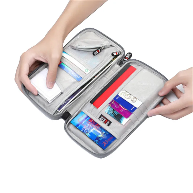 Многофункциональная дорожная сумка для хранения кошелек паспорта и карт